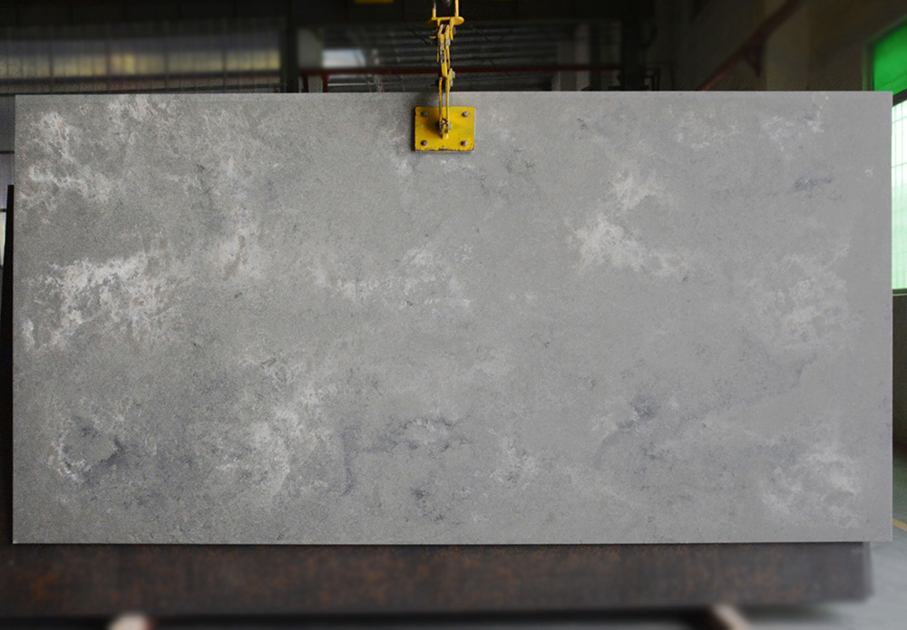 Concrete Quartz Countertops | Grey Quartz Countertops | 8058L